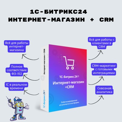 Программа для ЭВМ "1С-Битрикс24". Лицензия Интернет-магазин + CRM (12 мес.) - купить в Пумаре